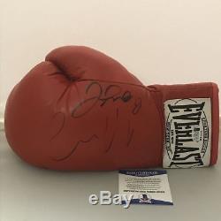 Autographed/Signed FLOYD MAYWEATHER JR & CONOR MCGREGOR Boxing Glove Beckett COA