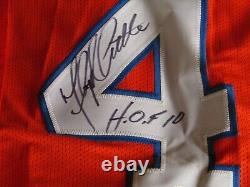 Autographed/Signed Floyd Little HOF'10 Denver Orange Football Jersey JSA COA
