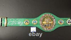 Autographed/Signed Floyd Mayweather Jr. WBC Boxing Replica Belt Beckett BAS COA