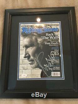 Awesome Pink Floyd Roger Waters Signed And Framed Rolling Stones Mag Jsa Coa