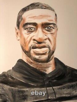 BIG GEORGE FLOYD MATTERS PORTRAIT PAINTING 36 by 24