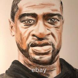 BIG GEORGE FLOYD MATTERS PORTRAIT PAINTING 36 by 24