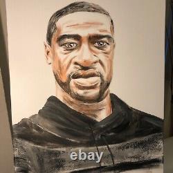 BIG GEORGE FLOYD MATTERS PORTRAIT PAINTING 36 by 24