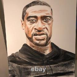 BIG GEORGE FLOYD MATTERS PORTRAIT PAINTING 36 by 24