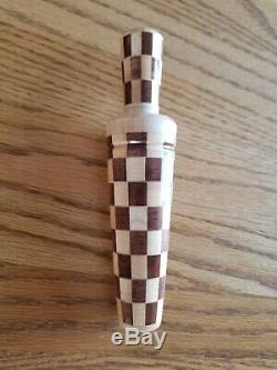 Benny Floyd Reelfoot Metal Reed Duck Call Laminated Maple/walnut Signed