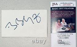 Bob Geldof Signed Autographed 3x5 Card JSA Boomtown Rats Pink Floyd Christmas