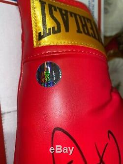 Boxing Glove Signed By Manny Pacquiao & Floyd Mayweather Jr With COA