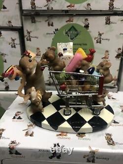 Charming Tails Fitz and Floyd Born To Shop 89/322 SIGNED