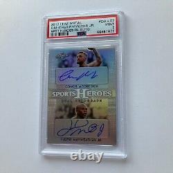 Conor McGregor Floyd Mayweather 2017 Leaf Metal Autographed Auto Card PSA 9 MINT