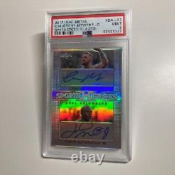 Conor McGregor Floyd Mayweather 2017 Leaf Metal Autographed Auto Card PSA 9 MINT