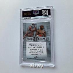 Conor McGregor Floyd Mayweather 2017 Leaf Metal Autographed Auto Card PSA 9 MINT