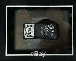 Conor McGregor & Floyd Mayweather Signed & FRAMED Boxing Glove AFTAL COA (B)