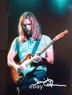 DAVE GILMOUR PINK FLOYD Superb original Signed photo 12X8 Comes With COA