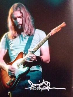 DAVE GILMOUR PINK FLOYD Superb original Signed photo 12X8 Comes With COA