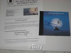 DAVID GILMOUR (Pink Floyd) Signed ON AN ISLAND CD Cover with Beckett LOA