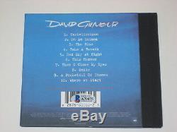 DAVID GILMOUR (Pink Floyd) Signed ON AN ISLAND CD Cover with Beckett LOA