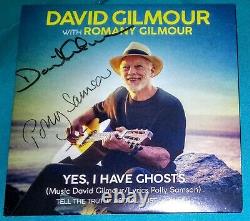 DAVID GILMOUR & Polly Samson signed autographed Yes, I Have Ghosts CD PINK FLOYD