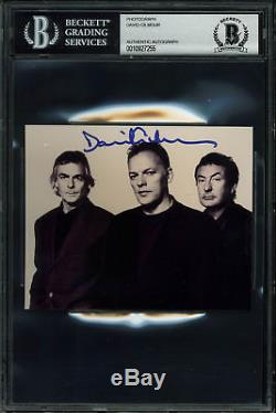 David Gilmour Pink Floyd Authentic Signed 4x5 Photo Autographed BAS Slabbed