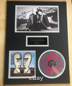 David Gilmour Pink Floyd Polly Samson Hand Signed Mounted Display Division Bell