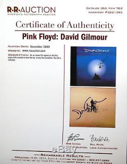 David Gilmour Pink Floyd Signed AUTOGRAPH PSA/DNA On an Island FRAMED