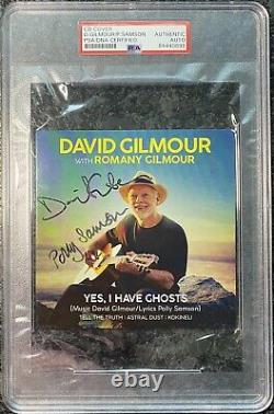 David Gilmour Pink Floyd Signed Autograph CD Cover PSA/DNA Certified Encap