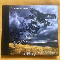 David Gilmour Pink Floyd signed autographed rattle that lock CD