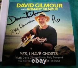 David Gilmour Polly Samson & Romany Signed YES, I HAVE GHOSTS CD PINK FLOYD