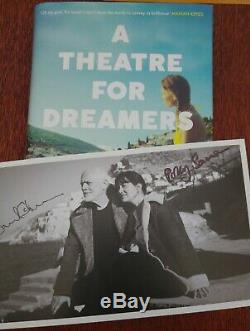 David Gilmour Polly Samson signed Photo and Book Pink floyd