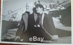 David Gilmour Polly Samson signed Photo and Book Pink floyd