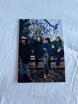 David Gilmour Roger Waters Wright Pink Floyd autographed signed photo & coa