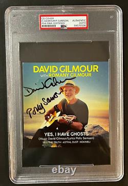 David Gilmour & Samson Signed Autographed CD Cover Pink Floyd Psa Slabbed Coa