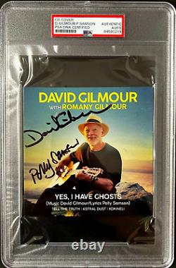 David Gilmour & Samson Signed Autographed CD Cover Pink Floyd Psa Slabbed Coa