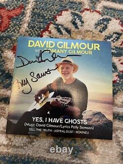 David Gilmour Signed 4 track cd Autograph PINK FLOYD Rare Polly Samson Book