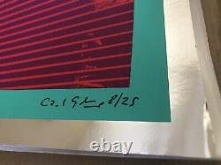 David Gilmour Super-rare Ap Autographed Foil Print #8/25 Pink Floyd