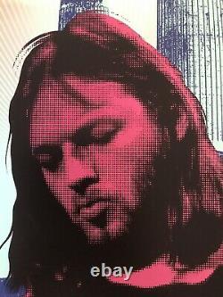 David Gilmour Super-rare Ap Autographed Foil Screen Print #3/20 Pink Floyd
