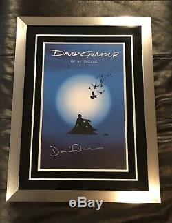 David GilmourPink FloydAutograph/Signed/Framed On An Island Album Promo Poster