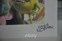 Disney Store Monsters Inc Litho Set 4 Rare Signed By Floyd Norman & Ira Hershen