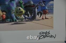 Disney Store Monsters Inc Litho Set 4 Rare Signed By Floyd Norman & Ira Hershen