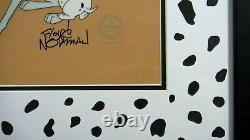 Disney cel Sericel Pongo 101 Dalmatian Hand Signed Floyd Norman New Frame