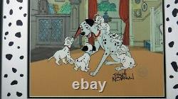 Disney cel Sericel Pongo 101 Dalmatian Hand Signed Floyd Norman New Frame