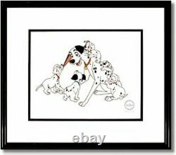 Disney cel Sericel Pongo 101 Dalmatian Hand Signed Floyd Norman New Frame