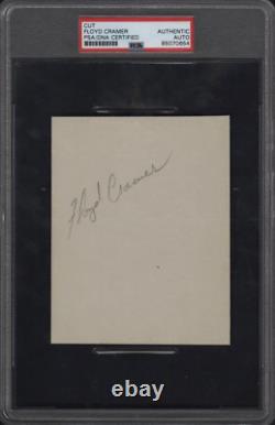 FLOYD CRAMER 1955 Signed Autographed ELVIS PIANIST Album Page PSA AUTH d. 1997
