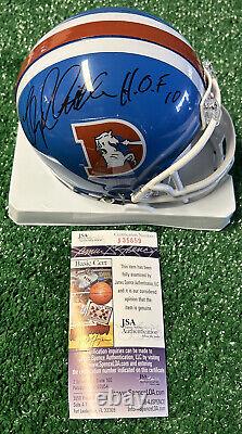 FLOYD LITTLE Signed / Autographed HOF'10 Denver Broncos Throwback Mini Helmet