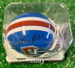 FLOYD LITTLE Signed / Autographed HOF'10 Denver Broncos Throwback Mini Helmet