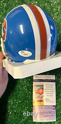 FLOYD LITTLE Signed / Autographed HOF'10 Denver Broncos Throwback Mini Helmet