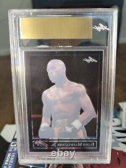 FLOYD MAYWEATHER 2019 Leaf 1992 METAL Pre Production PROOF CLEAR BLACK RARE 1/1