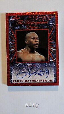 FLOYD MAYWEATHER JR Auto 2022 Leaf In the Game Used Sports Autograph Red # 23/30