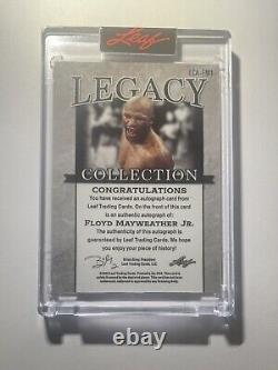 FLOYD MAYWEATHER JR Auto 2022 Leaf LEGACY COLLECTION Autograph Boxing Card#9/60