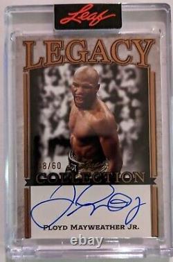 FLOYD MAYWEATHER JR Auto 2022 Leaf LEGACY COLLECTION ON CARD Autograph # 48/60