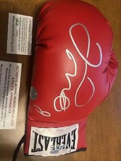 FLOYD MAYWEATHER JR SIGNED EVERLAST BOXING GLOVE CHAMP 50-0 GOAT WithCOA+PROOF